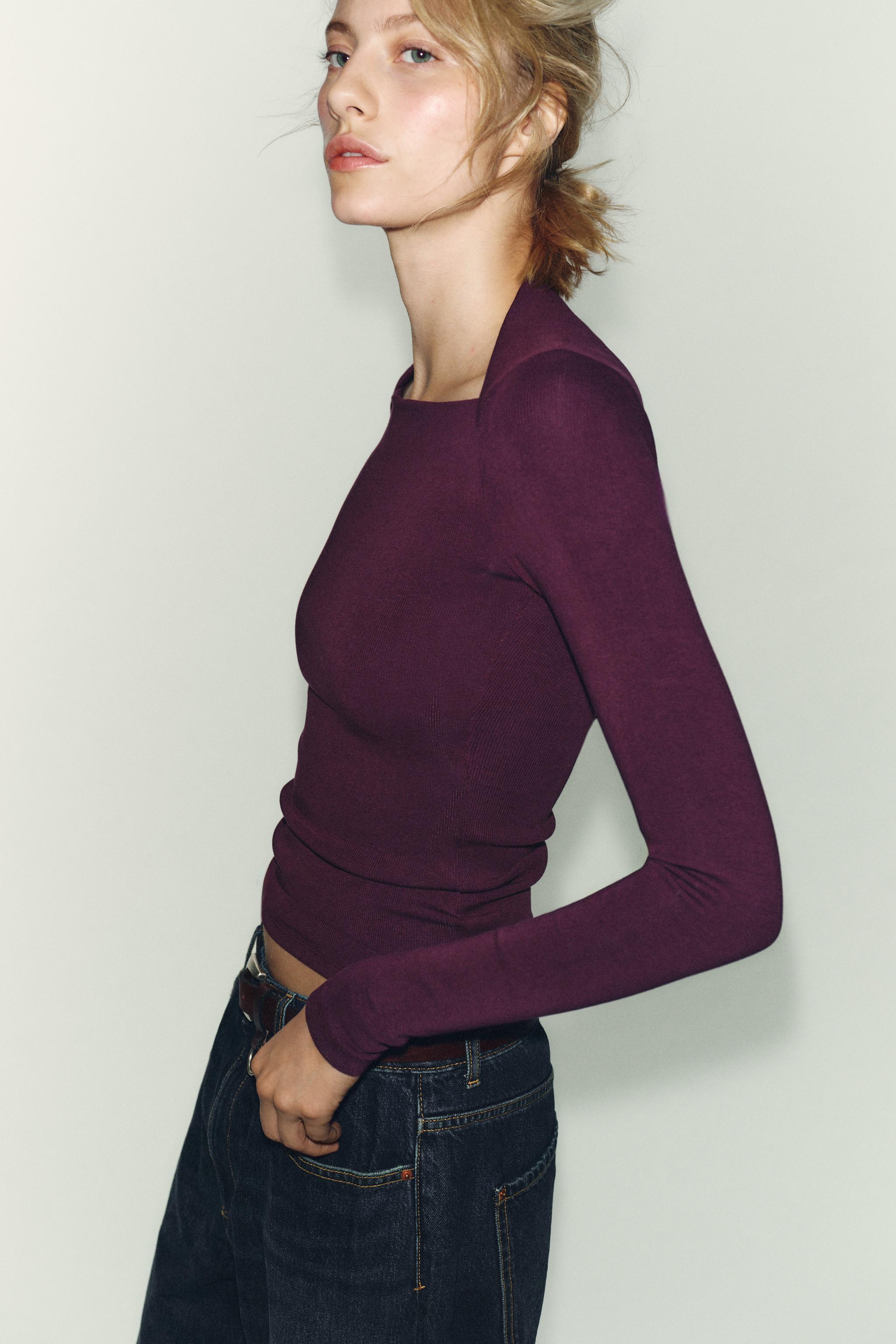 RIB LONG SLEEVE T-SHIRT